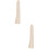 2Pcs Beige Wooden Handle Replacement Sturdy Non-Slip Grip 8