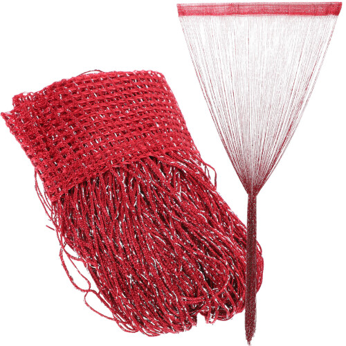 8Pcs Red Door Curtains String Divider for Hallway and Room Decor
