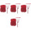 8Pcs Red Door Curtains String Divider for Hallway and Room Decor 4