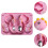 2Sets Baby Silicone Tableware Food Bowl Fork Spoon Set 6