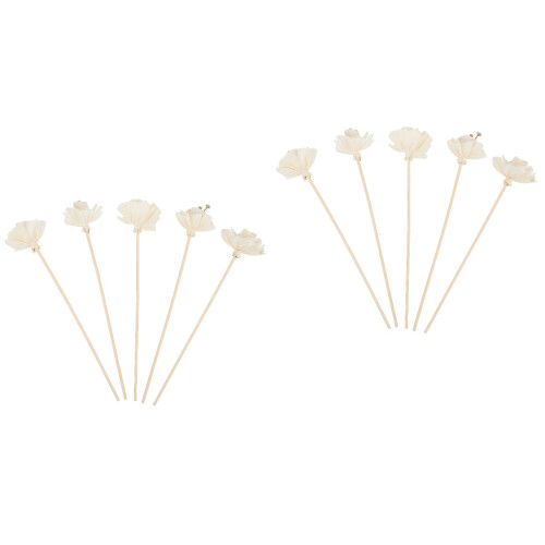 10Pcs Eco-Friendly Aroma Diffuser Sticks with Natural Flower Rattans 2