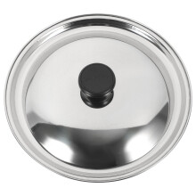 5Pcs Stainless Steel Universal Pan Lid for Pots and Frying Pans Silver