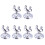 18Pcs Silver fork Menu Holder Stainless Steel Restaurant Stand 2