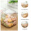 10Pcs Transparent Square Biscuit Boxes Plastic Storage 7