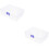 2Pcs Lightweight Poker Chip Carrying Case Clear Multi-Compartment Box 7