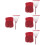 8Pcs Red Door Curtains String Divider for Hallway and Room Decor 7