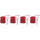 8Pcs Red Door Curtains String Divider for Hallway and Room Decor 5