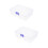 2Pcs Lightweight Poker Chip Carrying Case Clear Multi-Compartment Box 8