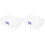 2Pcs Lightweight Poker Chip Carrying Case Clear Multi-Compartment Box 4