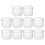 10Pcs Transparent Square Biscuit Boxes Plastic Storage 3
