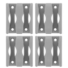 8Pcs Khaki PP Shower Door Guide for Glass Sliding Doors Durable