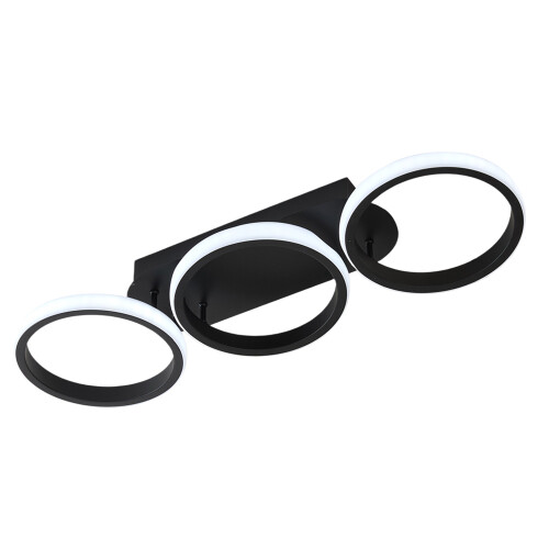 Living And Home Modern LED Three-Ring Ceiling Light