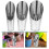 9Pcs Silver Soil Cups Mirror Polished Garden Tools for Plants 6