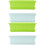 4Sets Durable Plastic Vegetable Growing Pots Rectangular Home Planters 4