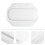 2pcs Bathtub Pillow Headrest Sucker White Pvc 8