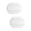 2pcs Bathtub Pillow Headrest Sucker White Pvc 7