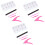 3Pcs Tools Nails Manicure Kits Durable Metal Plastic Assorted Colors 4