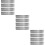 12Pcs Silver Gutter Downspout Guards Iron Rain Diverters for Roof Use 11