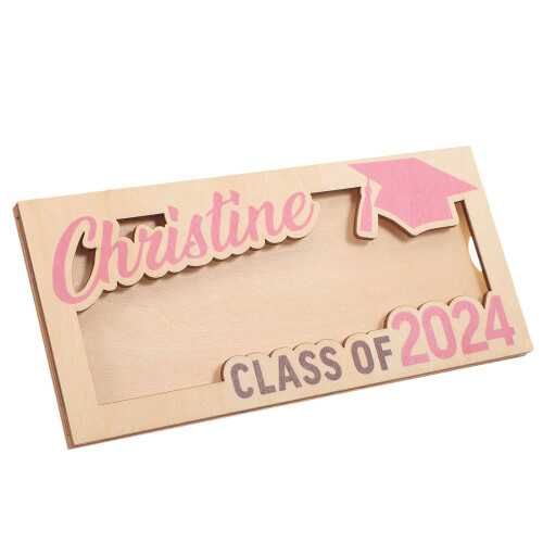3St Diploma Geldhouder Roze Compacte Decoratie Envelop Wallet