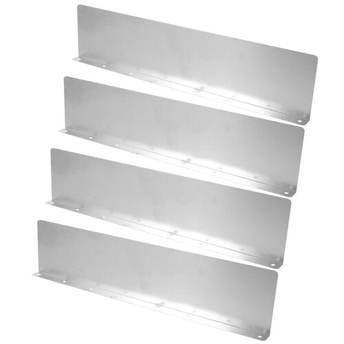 12Pcs Silver Gutter Downspout Guards Iron Rain Diverters for Roof Use