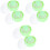 6Pcs Puff and Container Set for Body Powder Storage Use 3