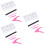 3Pcs Tools Nails Manicure Kits Durable Metal Plastic Assorted Colors 8