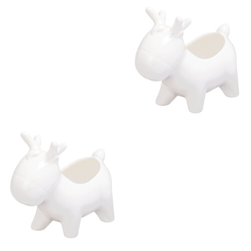 2Pièces Pots À Succulentes Ceramique Adorable Pour 2