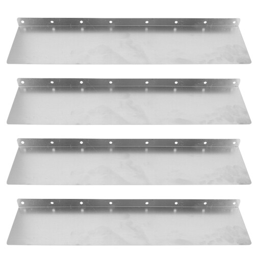 12Pcs Silver Gutter Downspout Guards Iron Rain Diverters for Roof Use 2