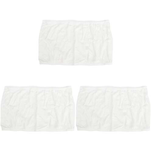 3St Witte Bandeau Tube Top Dames Elastisch En Padding Comfort 1