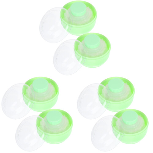 6Pcs Puff and Container Set for Body Powder Storage Use 1
