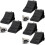 6St Duurzame Antislip Wig Stop Control Zwart 6