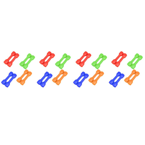 16Pcs Ergonomic Plastic Dumbbells for Children Kindergarten Exercise 2