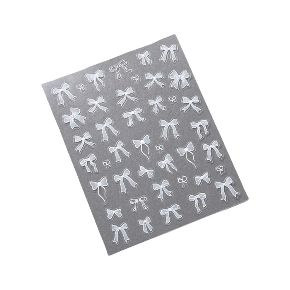 3D Bowknot Nail Stickers Elegant SelfAdhesive Decals for Acrylic Gel Nails Wedding Party 314