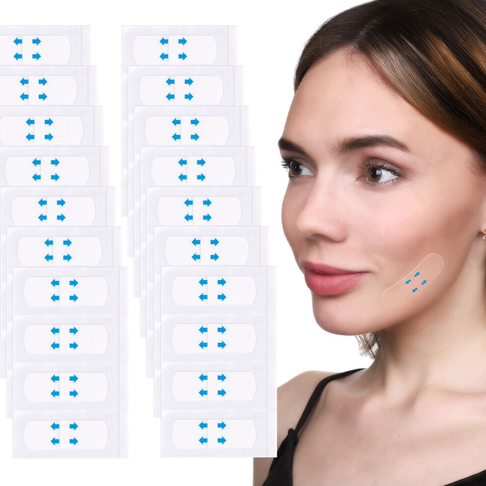 40 PCS Face Lift Tape Invisible Waterproof Instant Skin Lifting for Double Chin and Wrinkles