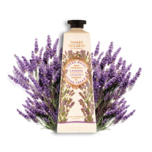 Lavender Hand Cream for Dry Cracked Hands with Shea Butter, Deep Hydration Travel Size Lotion 1 fl oz