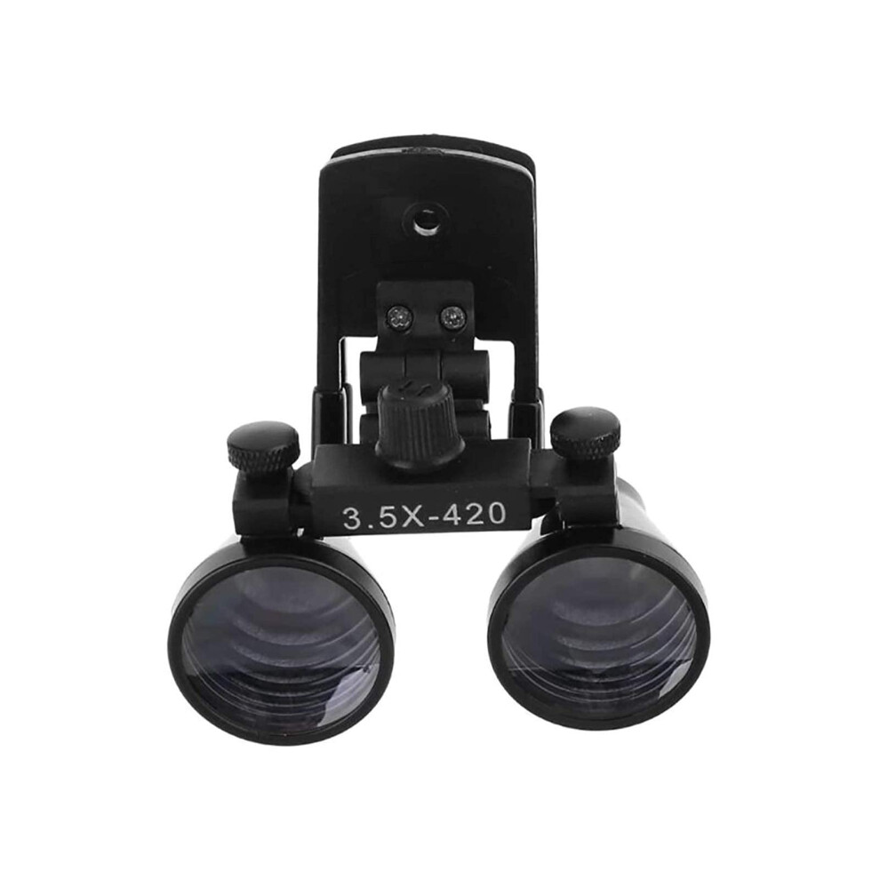 3.5X Dental Loupes with Headlight, Adjustable Viewing Angle Magnifying Glass for Dentists and Jewelry