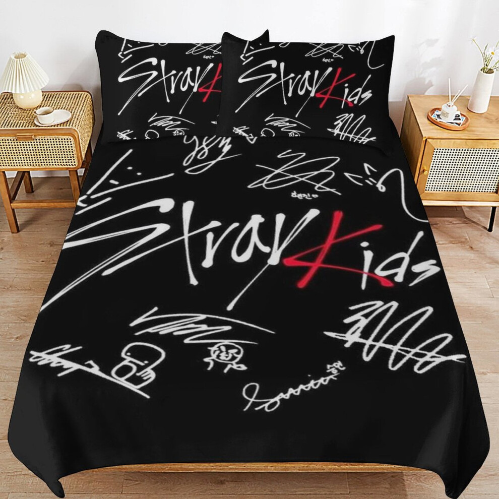 Joyhappst (135Cm X 200Cm) Stray Kids Bedding Set Duvet Cover Comfortable And Lightweight Cartoon Bedding