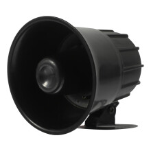 12V Car Horn Vehicle Alarm Siren with Clear SingleTone Alert for Cars Trucks and Motorcycles