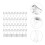 400Pcs Silver Plastic Mounting Clips for LED Rope Light Cable Fixing 10