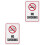 2Stk Aluminium Warnschild Rauchverbot Für Haushalt Gewerbe 5