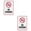2Stk Aluminium Warnschild Rauchverbot Für Haushalt Gewerbe 8