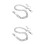 2Stk Robuste Silber Fashion Trouser Chain Modisches Accessoire 5