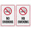 2Stk Aluminium Warnschild Rauchverbot Für Haushalt Gewerbe 4