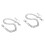 2Stk Robuste Silber Fashion Trouser Chain Modisches Accessoire 4