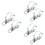 6Stk Blinkerhalter Weiß Metall Einfache Frontgabelmontage 7