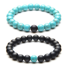 6Stk Couple Armband Set Schwarz Blau Mehrfarbig Geschenk Für Paare