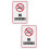 2Stk Aluminium Warnschild Rauchverbot Für Haushalt Gewerbe 9