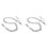 2Stk Robuste Silber Fashion Trouser Chain Modisches Accessoire 2