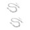 2Stk Robuste Silber Fashion Trouser Chain Modisches Accessoire 7