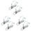 6Stk Blinkerhalter Weiß Metall Einfache Frontgabelmontage 3
